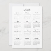 2025 Kalender Foto Motivatie Kerst Kaart (Achterkant)