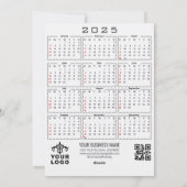 2025 Kalender Geboorte Kerstmis Jezus Religieus Feestdagenkaart (Achterkant)