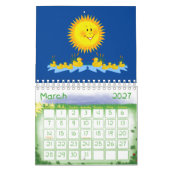2025 Kalender Geel Eenden & Zonneschijn (Mar 2027)