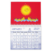 2025 Kalender Geel Eenden & Zonneschijn (Jan 2027)