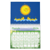 2025 Kalender Geel Eenden & Zonneschijn (Mar 2026)