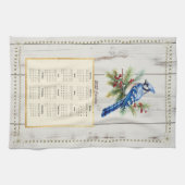 2025 Kalender Handdoek Bluejay (Horizontaal)