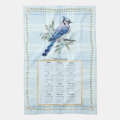 2025 Kalender Handdoek Bluejay 2 (Verticaal)