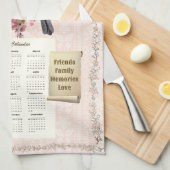 2025 Kalender Handdoek Chickadees Home Sweet Home (Quarter Fold)