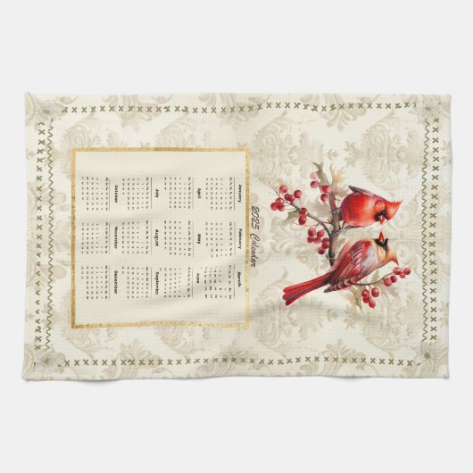 2025 Kalender Handdoek Kardinalen (Horizontaal)