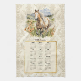 2025 Kalender Handdoek Paard