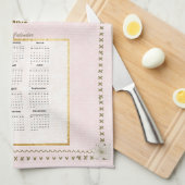 2025 Kalender Handdoek Paris Uitzicht Aangepaste B (Quarter Fold)