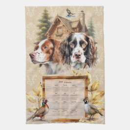 2025 Kalender Handdoek Spaniels Jachthonden