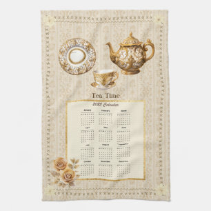 2025 Kalender Handdoek Theetijd of aangepast beric