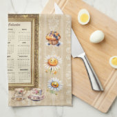 2025 Kalender Handdoek Zaterdag Ochtend Thee Tijd (Quarter Fold)