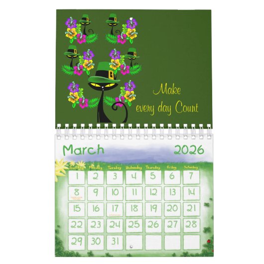 2025 Kalender Kat Kitten Iers (Mar 2026)