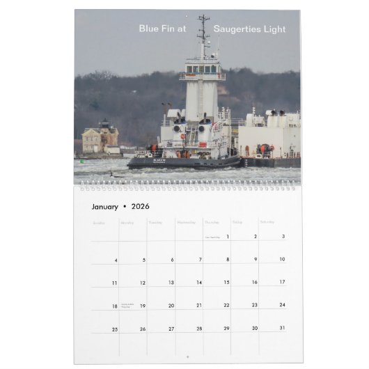 2025 Kalender Kirby ATB Tugs op de Hudson River (Jan 2026)