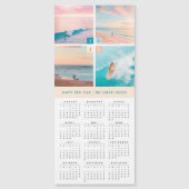 2025 Kalender Kleurblokken 4 Foto Magnetische Kaar (Voorkant)