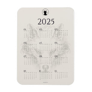 2025 Kalender Koelkast Magnet Magneet