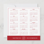 2025 Kalender Logo Visitekaartje Feestdagenkaart (Achterkant)