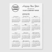 2025 Kalender Logo Zakelijke Vakantie Magnetische  (Voorkant)