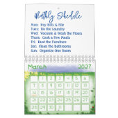 2025 Kalender Maandelijks schema Floral Koe (Mar 2027)