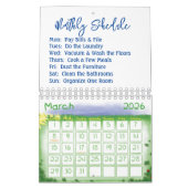 2025 Kalender Maandelijks schema Floral Koe (Mar 2026)