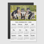 2025 Kalender Magneet Huisdier Hond Custom Photo C (Voorkant / Achterkant)