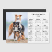 2025 Kalender Magnet Pet Dog Kind Custom Photo Car (Voorkant / Achterkant)