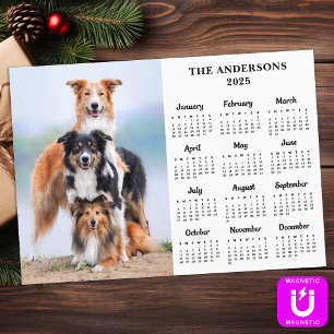 2025 Kalender Magnet Pet Dog Kind Custom Photo Car