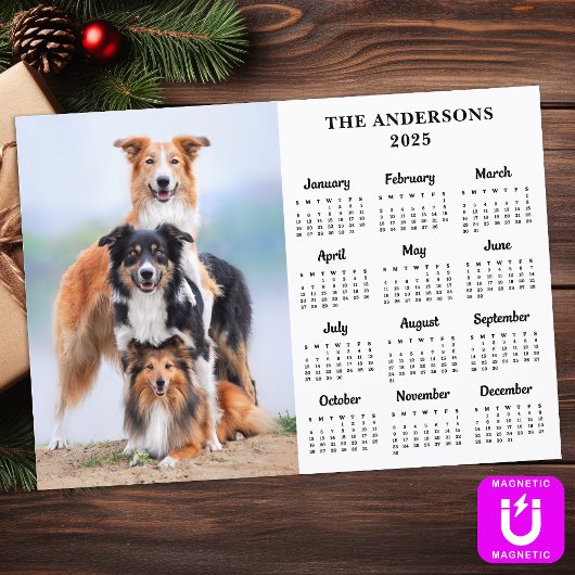 2025 Kalender Magnet Pet Dog Kind Custom Photo Car