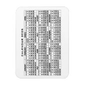 2025 Kalender Magnet Wit Magneet (Verticaal)