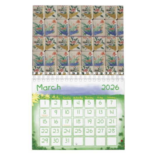 2025 Kalender Mahjong (Mar 2026)
