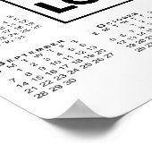 2025 Kalender met Bedrijf Logo en Naam Poster (Hoek)