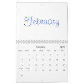 2025 Kalender met feestdagen (Feb 2027)