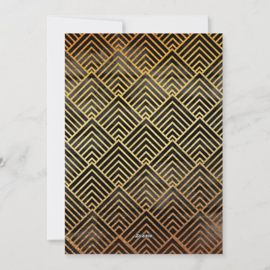 2025 Kalender Modern Family 12 Foto Zwart Goud Feestdagenkaart (Achterkant)