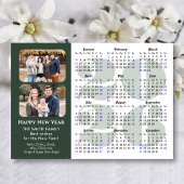 2025 Kalender Modern Sage Green Minimalist 2 Foto Feestdagenkaart
