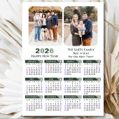 2025 Kalender Modern Sage Green Minimalist 2 Foto Feestdagenkaart