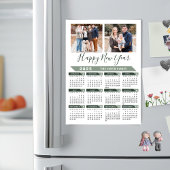 2025 Kalender Modern Saliegroen 2 Foto Magnetisch