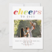 2025 Kalender Modern Vakantie Nieuwjaar Foto Feestdagenkaart (Voorkant)