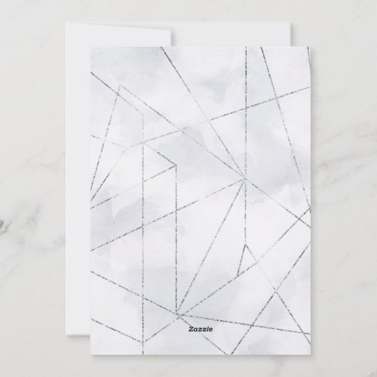 2025 Kalender Modern Zilver 12 Fotocollage Feestdagenkaart (Achterkant)