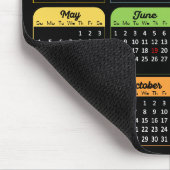 2025 Kalender Modern Zwart US Feestdagen Corporate Muismat (Hoek)