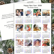2025 Kalender Moderne Familie Fotocollage Eenvoudi