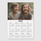 2025 Kalender Moderne Minimalistische Familie Foto (Voorkant)
