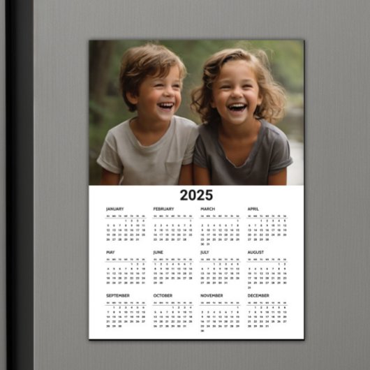 2025 Kalender Moderne Minimalistische Familie Foto