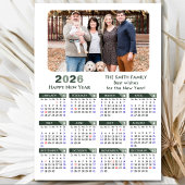 2025 Kalender Moderne Sage Green Minimalistische F Feestdagenkaart
