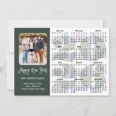 2025 Kalender Moderne Sage Green Minimalistische F Feestdagenkaart (Voorkant)