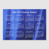 2025 Kalender Motivatie Naam Aangepaste foto magne (Voorkant)