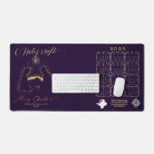 2025 Kalender Nativity Manger O Holy Night Script Bureaumat (Keyboard & Muis)
