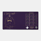 2025 Kalender Nativity Manger O Holy Night Script Bureaumat (Voorkant)