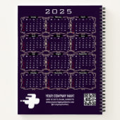 2025 Kalender Nativity Manger O Holy Night Script Notitieboek (Achterkant)