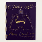 2025 Kalender Nativity Manger O Holy Night Script Planner (Voorkant)