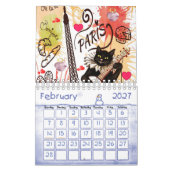 2025 Kalender Parijs Frankrijk Cat Kitten (Feb 2027)