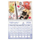 2025 Kalender Parijs Frankrijk Cat Kitten (Feb 2026)