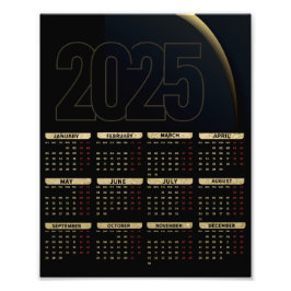 2025 Kalender Professional Elegant Lion Logo Foto Afdruk
